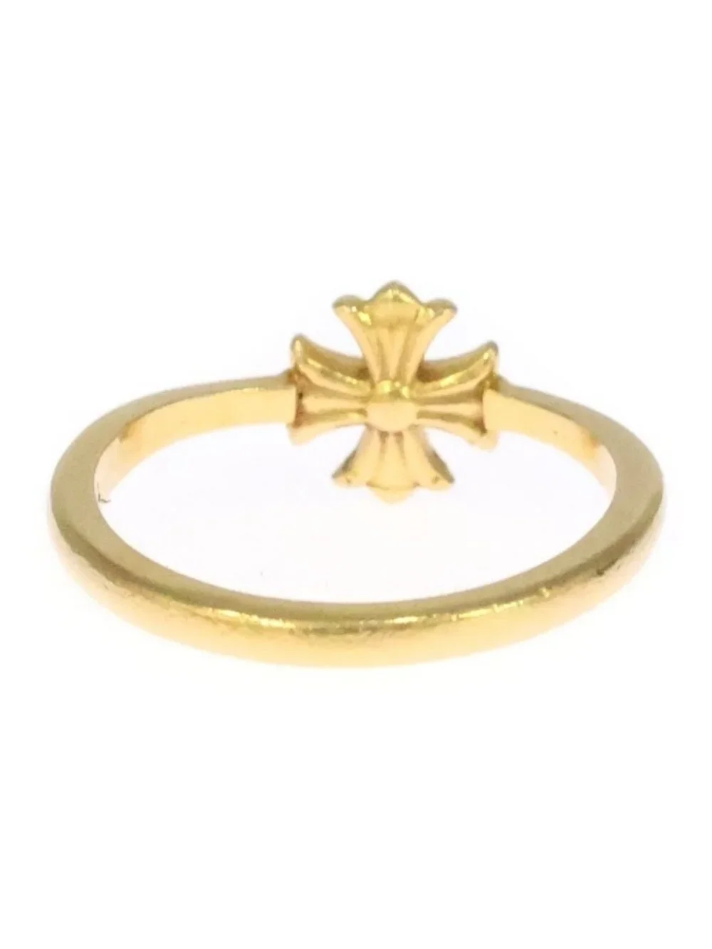 Chrome Hearts 22k Bubblegum CH Dia Bubble Gum CH Pla Sling 1 Diamond Gold Ring